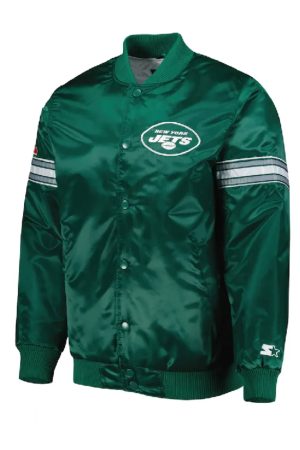 Starter NY Jets Green Satin Jacket