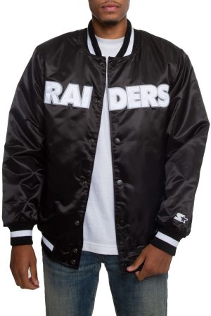 Starter Oakland Raiders Black Jacket