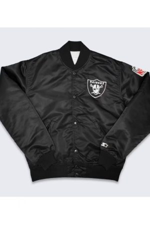Starter Raiders Los Angeles Bomber Black Jacket