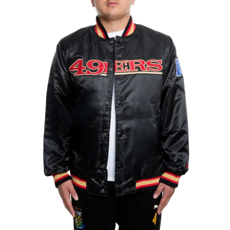 Starter San Francisco 49rs Black Jacket
