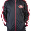 Starter San Francisco 49rs Black Satin Jacket
