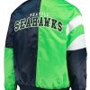 Starter Seattle Seahawks Blue & Neon Green Jacket
