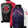 Toronto Raptors Tricolor Satin Jacket