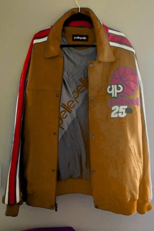 Vintage Pelle Pelle Basketball Brown Jacket