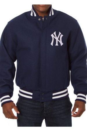 Yankees New York Varsity Blue Wool Jacket