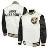 Army Black Knights White and Black Satin Jacket