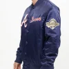 Atlanta Braves Chest Hit Logo Blue Jacket