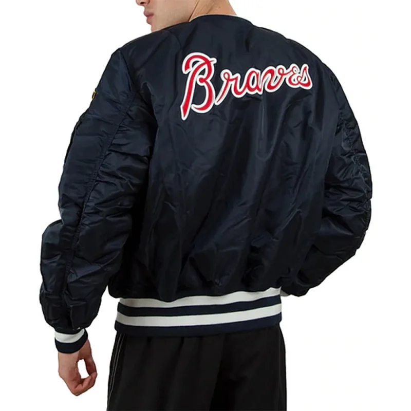 Atlanta Braves MA-1 Navy Bomber Jackets