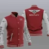 Bentley Red White Varsity Baseball Jacket