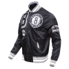 Brooklyn Nets Mash Up Logo Satin Jackets