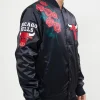 Chicago Bulls Rose Satin Black Jackets