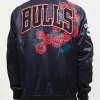 Chicago Bulls Satin Black Jacket