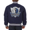 Dallas Mavericks Navy Blue Varsity Wool Jackets