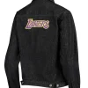 Denim Los Angeles Lakers Black Jackets