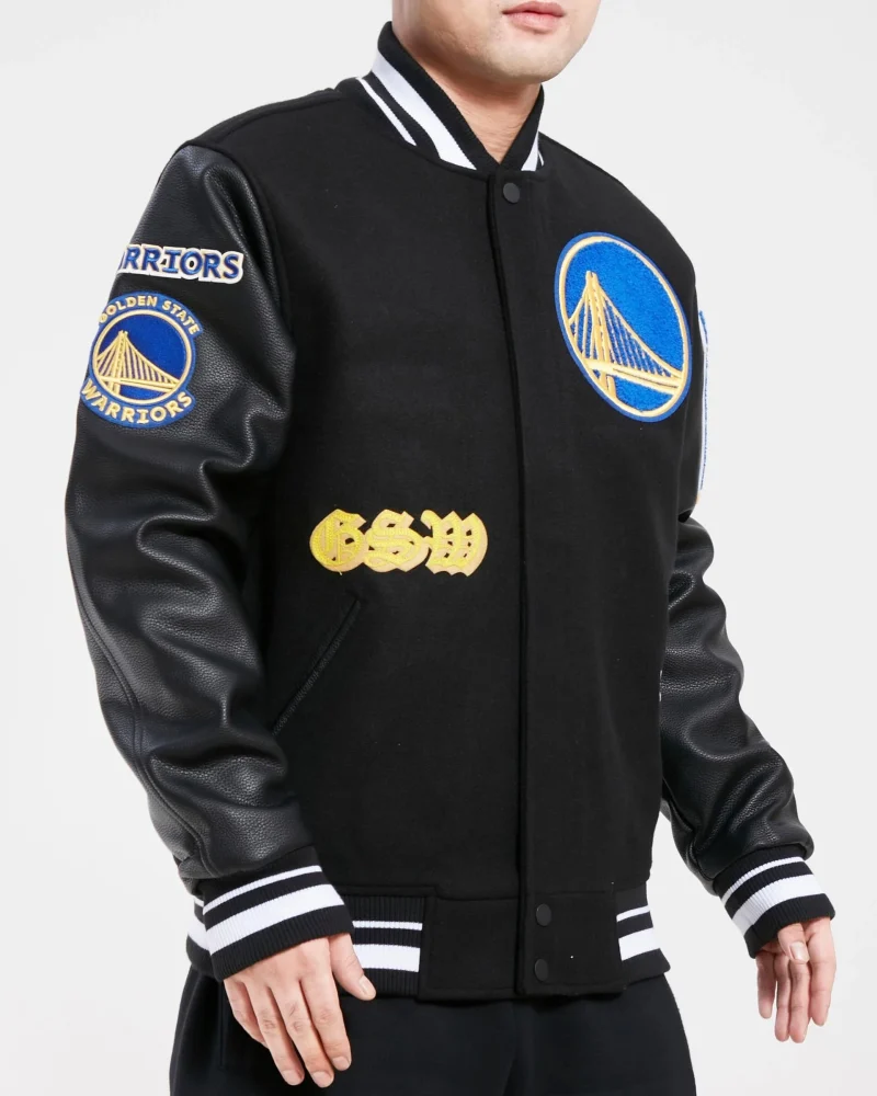 Golden State Warriors Old English Jacket