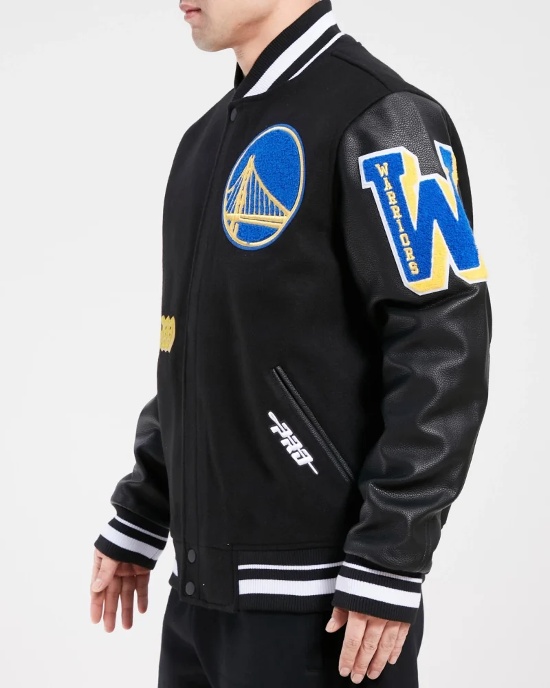 Golden State Warriors Old English Wool Jackets