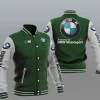 Green Grey BMW Motorsport Baseball Varsity Jacket