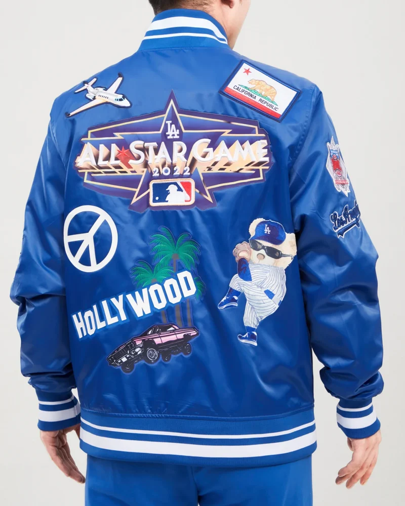 Los Angeles Dodgers All Star Blue Satin Jackets