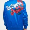 Los Angeles Dodgers Rose Satin Blue Jacket