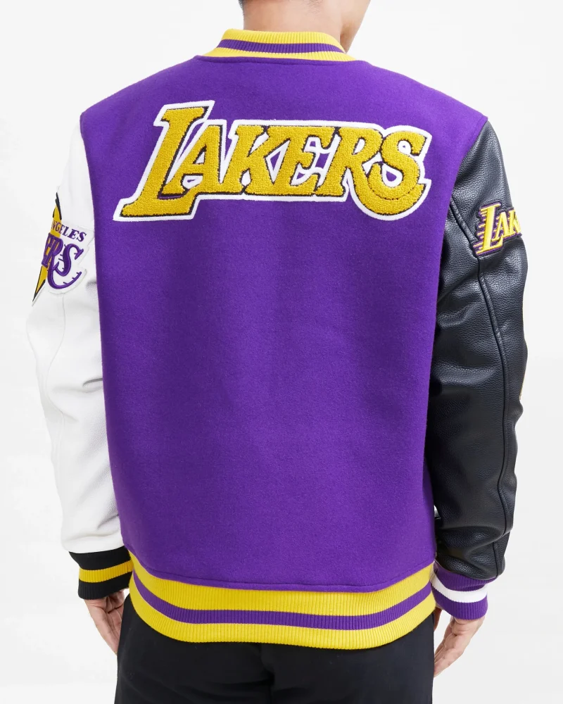 Los Angeles Lakers Block Varsity Jacket