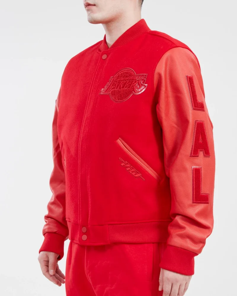 Los Angeles Lakers Classic Triple Red Wool Jackets