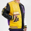 Los Angeles Lakers Color Block Varsity Jackets