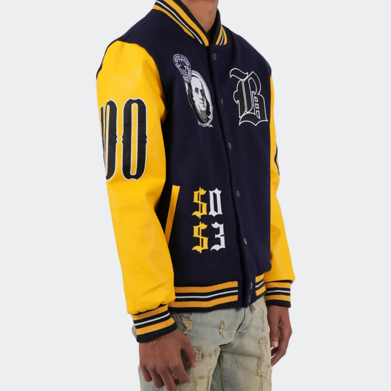 Men's Two Mill Twenty Blessed Money Varsity Jackets