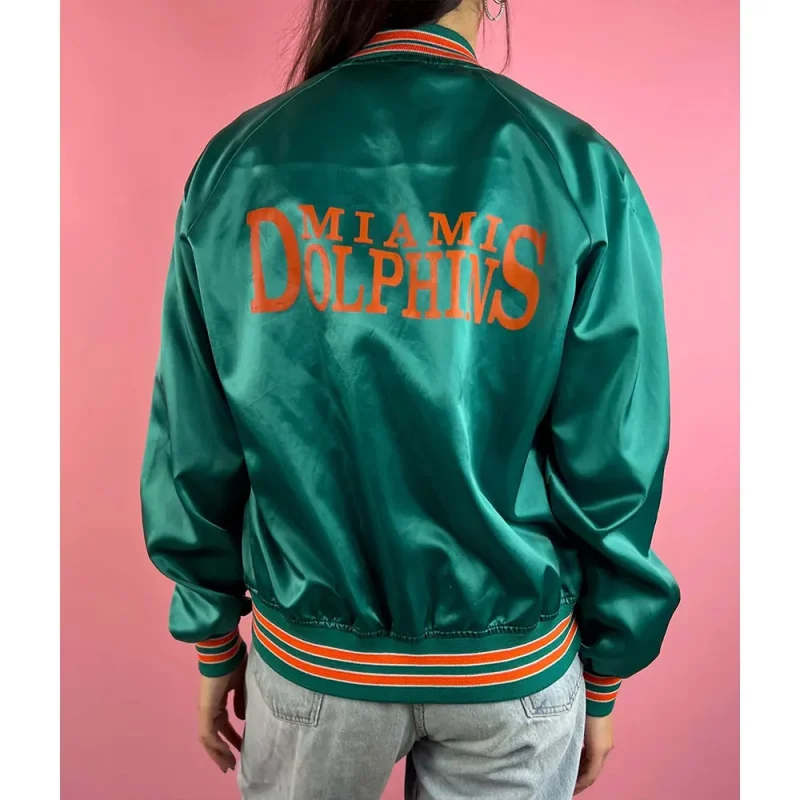 Miami Dolphins 90s Bomber Satin Jackets