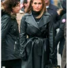 Second Act Jennifer Lopez Black Leather Coat