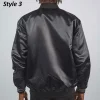 Wordmark Las Vegas Raiders Black Satin Jackets