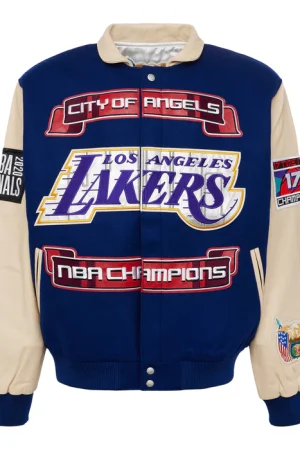 2020 Championship Wool & Leather Royal Blue Jacket