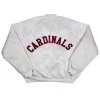 80s Arizona Cardinals Bomber White Satin Jackets