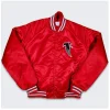 80’s Atlanta Falcons Red Bomber Satin Jacket