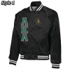 Alpha Kappa Alpha Chapter 24 Black Satin Jacket
