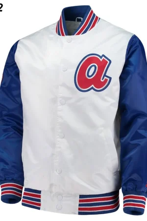 Atlanta Braves Starter Satin White Jacket