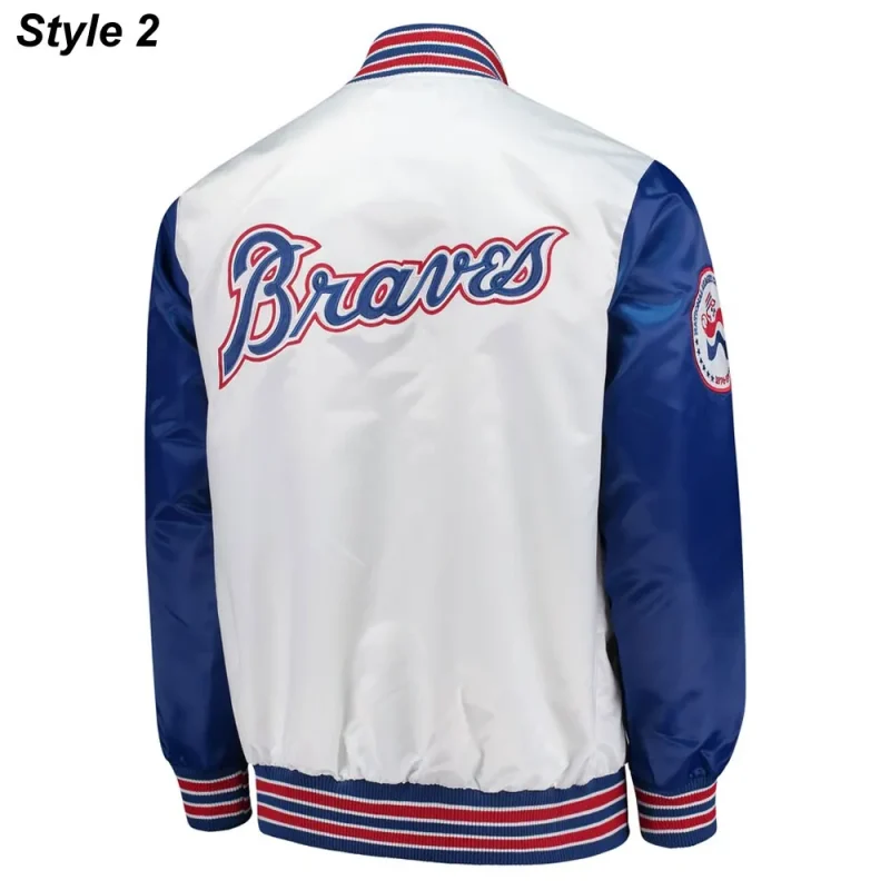 Atlanta Braves Starter Satin White Jackets