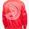 Atlanta Hawks Big Logo Satin Jackets