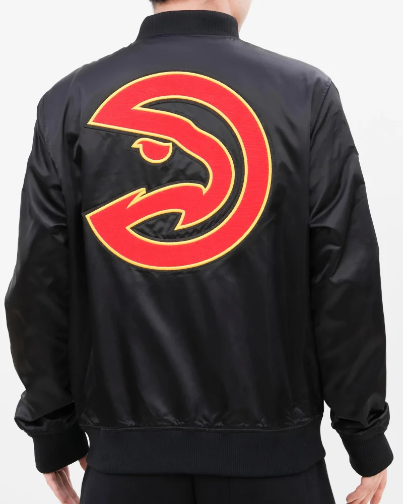 Atlanta Hawks Home Town Satin Black Jackets