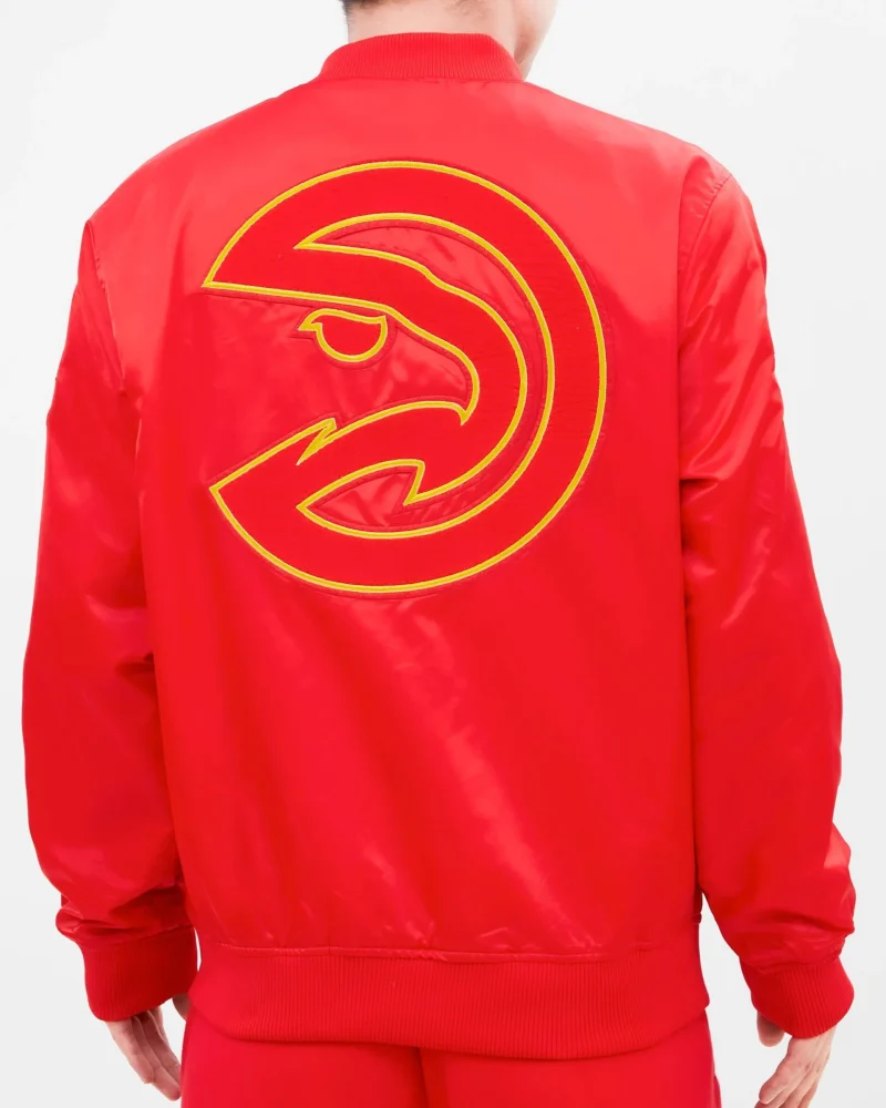 Atlanta Hawks Home Town Satin Red Jackets