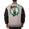 Boston Celtics Poly Twill Gray & Black Jackets