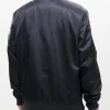 Brooklyn Nets Chest Hit Logo Satin Black Jackets