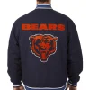 Chicago Bears Letterman Wool Navy Blue Jackets