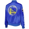Classics Golden State Warriors Royal Satin Jackets