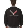 Corvette Varsity Wool Black Jackets