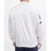 Dallas Cowboys Chest Hit Logo White Satin Jackets