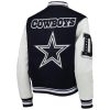 Dallas Cowboys Navy And White Leather Jackets