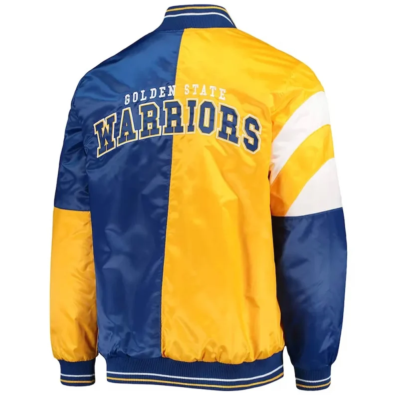 Golden State Warriors Leader Satin Gold & Royal Jackets