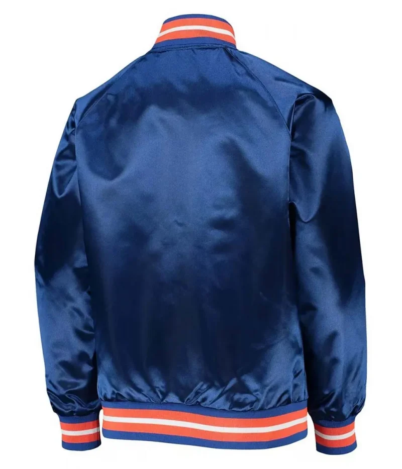 Hardwood Classics NY Knicks Blue Satin Jackets