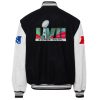 Jeff Hamilton Super Bowl LVII Logo Wool & Leather Jacket