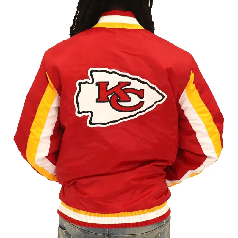 Kansas City Chiefs Red Varsity Satin Jackets